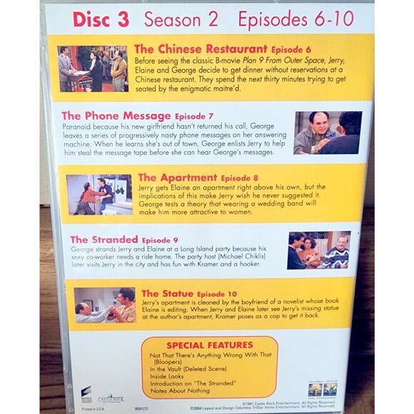 Seinfeld Seasons 1 & 2 DVD Set Volume 1-4 Complete Collection 1989-1991 - Picture 15 of 16